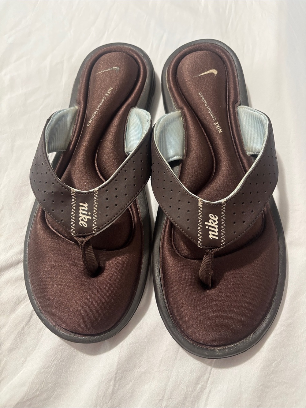 Nike Brown Women's Foam Thong Sandals